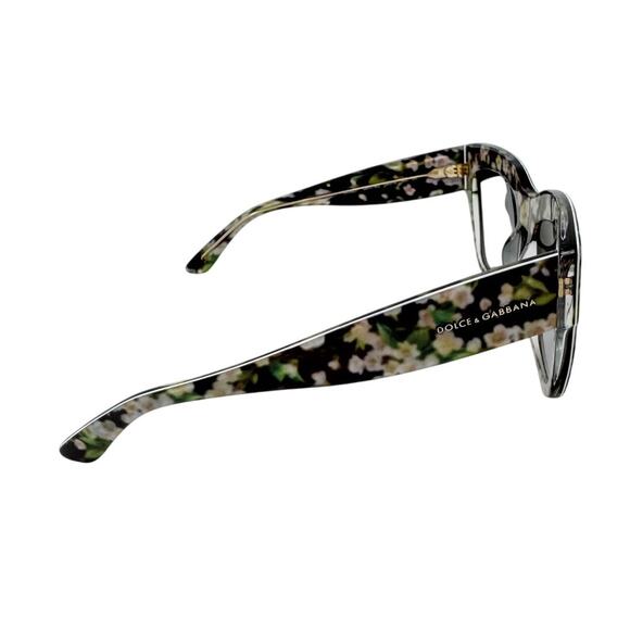 Dolce & Gabbana Floral Print Rectangle Sunglasses w/ matching case - Picture 4 of 9